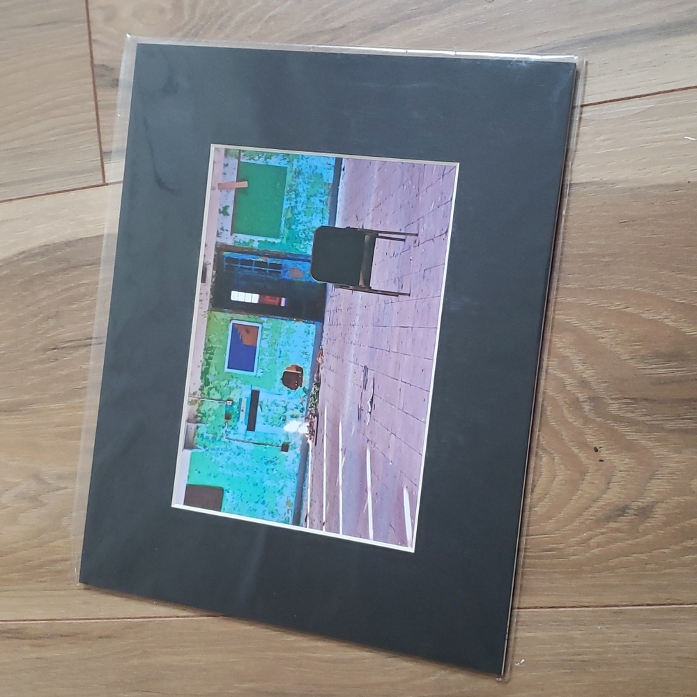 Abandoned original mounted print